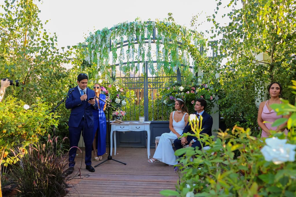 Ceremonia en el jardin